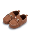 First walker Pu leather dress baby boy Soft sole infant Moccasins baby loafers shoes Brown