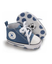 First Walker Canvas shoes crib Baby, High Top Ankle shoes Boy Blue