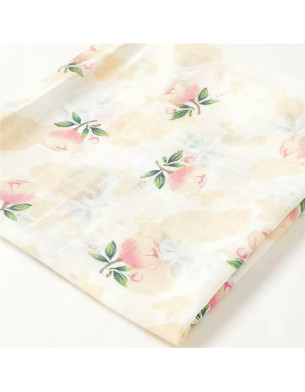 Super Soft Bamboo Organic cotton Muslin Baby Swaddle Blanket - Rose 