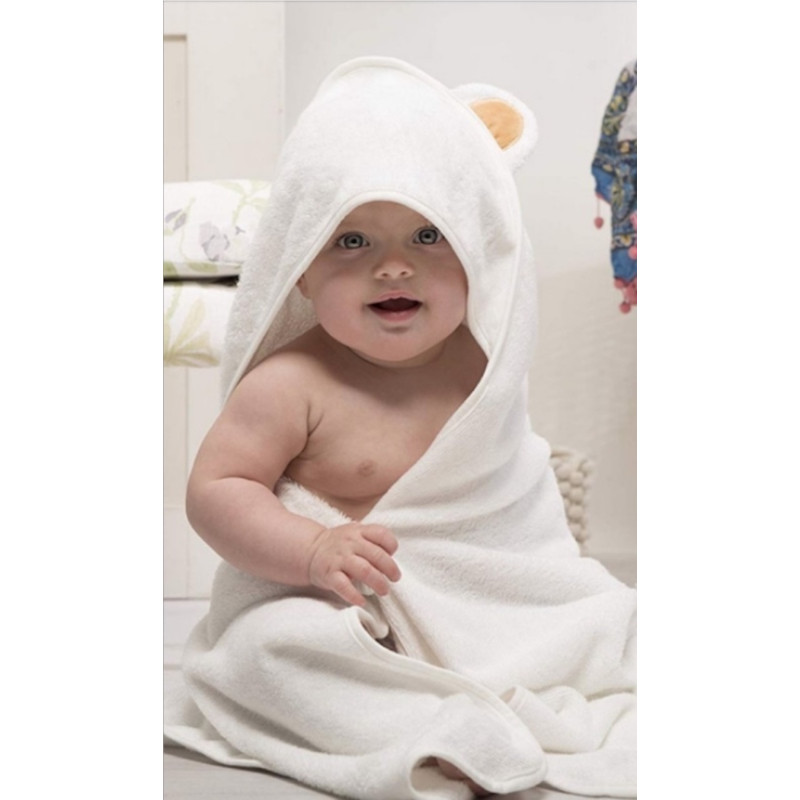 CHEERU Unisex Baby Hooded Towel for Newborn Infant Super Soft and Absorbent Toddler Girls&Boys Bath Towel 35x35 Inches Green 