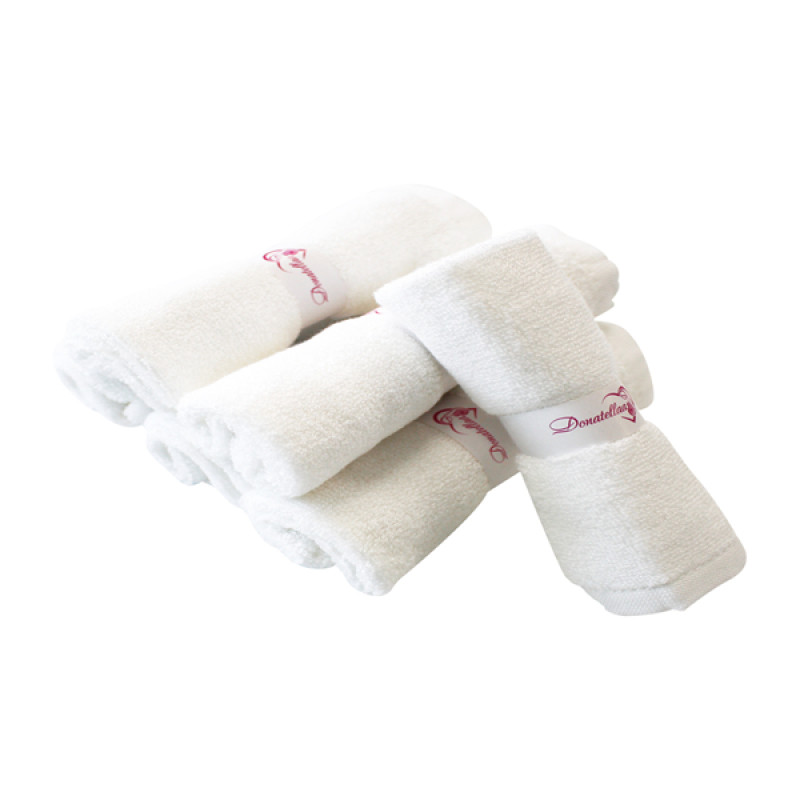 100% Bamboo White Washcloth 25x25 cm Premium 6 Ultra-Soft washcloth for Sensitive & Delicate Skin baby towel, Baby face towel, Handkerchief, Saliva Towel, Napkin, makeup towel