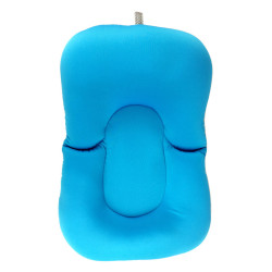 Foldable Non-Slip Soft Baby Boy Bath Pillow Padding Soft Infant Lounger for Tub Sink Blue 0-9M