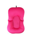 Foldable Non-Slip Soft Baby Girl Bath Pillow Padding, Soft Infant Lounger for Tub, Sink, ( Rose Pink 0-9M )