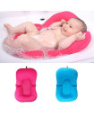 Foldable Non-Slip Soft Baby Girl Bath Pillow Padding, Soft Infant Lounger for Tub, Sink, ( Rose Pink 0-9M )