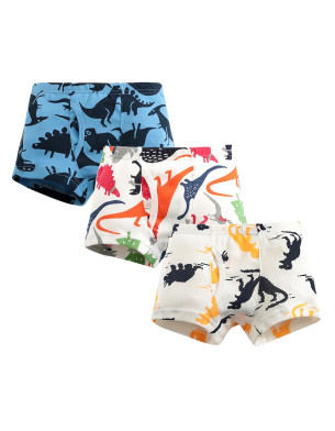 Boys Boxer Briefs Cotton Toddler Kids Underwear Pack of 3 Set 3