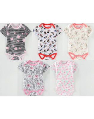 Baby onesie 6M Girl Set of 5