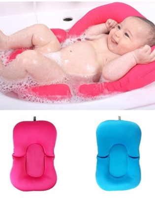 Foldable Non-Slip Soft Baby Bath Pillow 0-9M