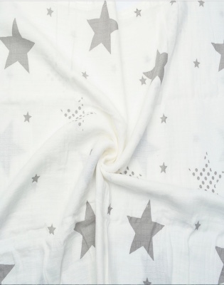 Unisex Star Swaddle Bamboo Cotton Muslin Blanket 