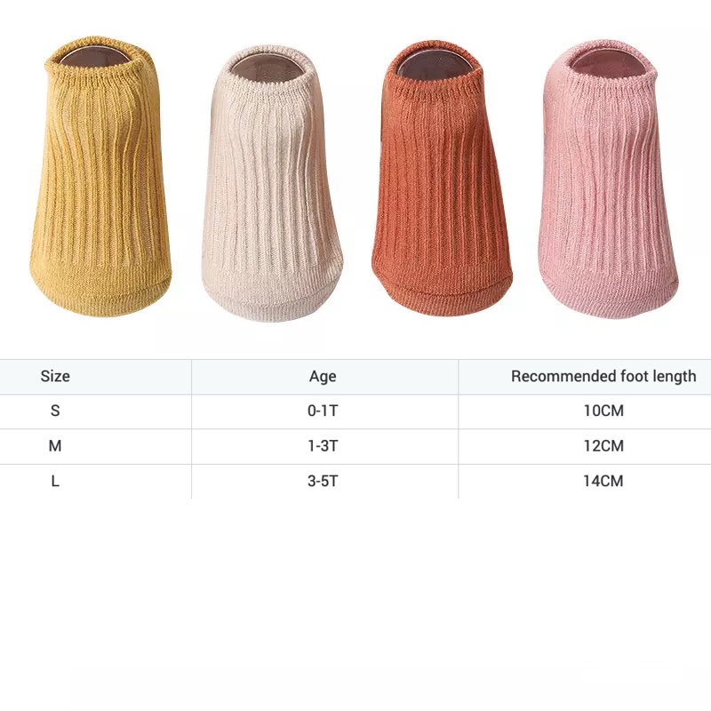 Low Summer Socks Soft and Comfortable Non-Slip Sole Toddler Set