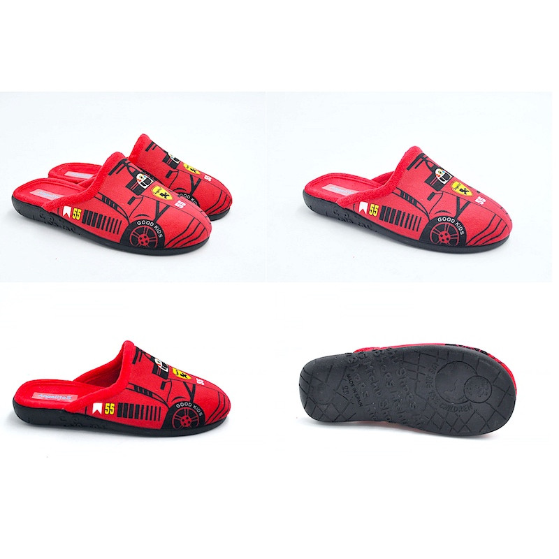 Made in Spain Formula 1 Slipper Boys EU28-EU32 Red