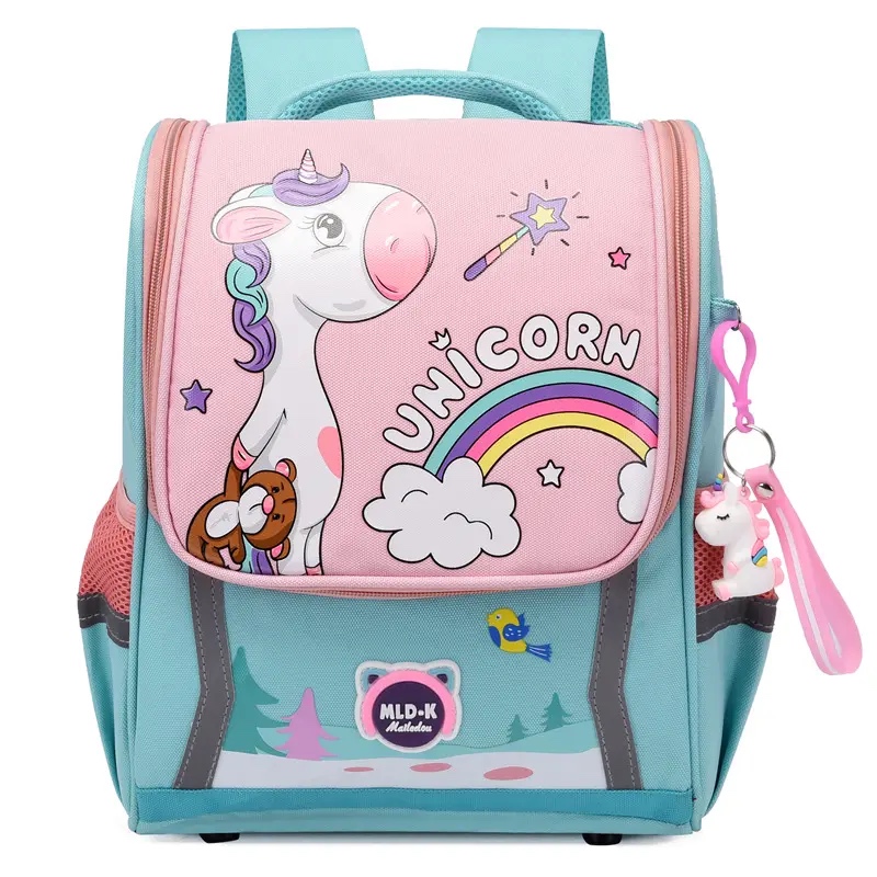 School kids backpack student book bag kindergarten primary Unicorn Pony
