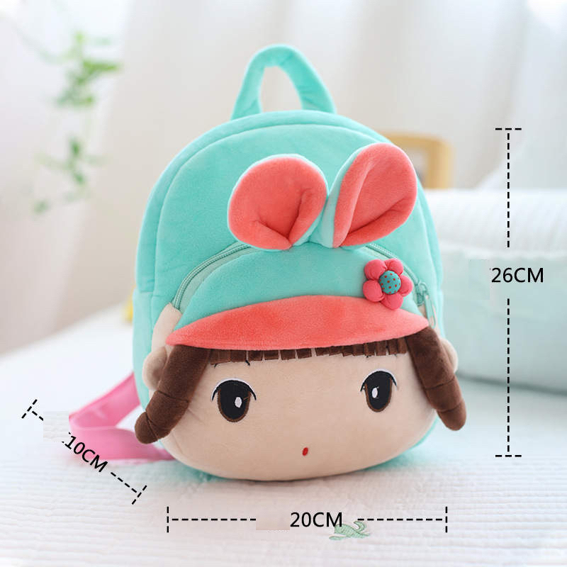 Kindergarten Children cute plush backpack school Bag Girl Design