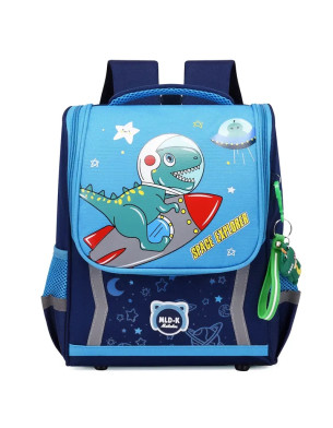 School kids backpack student book bag kindergarten primary Dinosaur