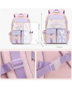 Cute Bunny Backpack Girls Large Capacity Waterproof School Bags