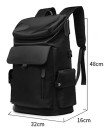 High quality outdoor school student travel luggage Adults back pack bags large capacity Black