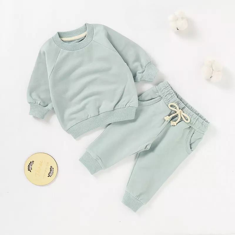Winter Organic Cotton 2Y-4Y Sweater and Pant French Terry Set for Toddlers
