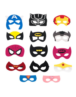 Kids Superhero Mask Sets School Activities Birthday parties Halloween Dress up Party Theme Party Cosplays