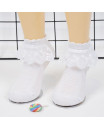 Girls 1Y-8Y Ruffle Socks Summer Cute Frilly Ankle Lace Socks