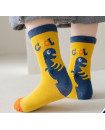 Children's 3Y-5Y Set of 5 cartoon dinosaur colorful crew socks for boys-KS48