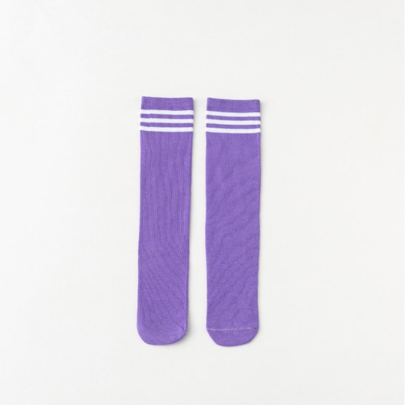 Girls 5-12 Years one Size fit all Cotton Socks with White Stripes Set of 7 Pairs KS214