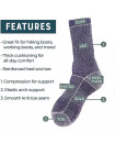 Men EU39-EU44 Winter Socks Cushion 4 Pairs Crew with Moisture Control Thermal Thick Outdoor S37