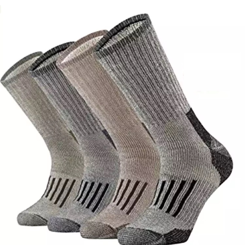 Men EU39-EU44 Winter Cushion 4 Pairs Crew with Moisture Control Thermal Thick Outdoor S37