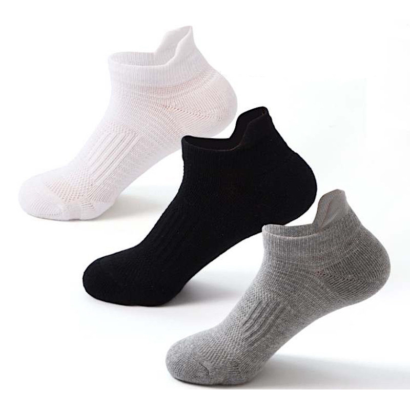Men 3 Pairs EU40-EU45 High Quality Breathable Sports Socks Terry inside A10