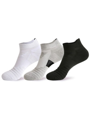 Men 3 Pairs EU40-EU45 Breathable High Quality Sports Socks Terry inside A01