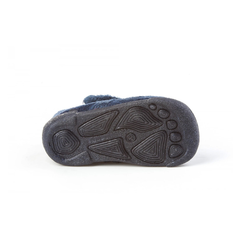 Made in Spain EU20-23 Baby Boy Non Slip Rubber sole Velcro Bootie Shoes Marino