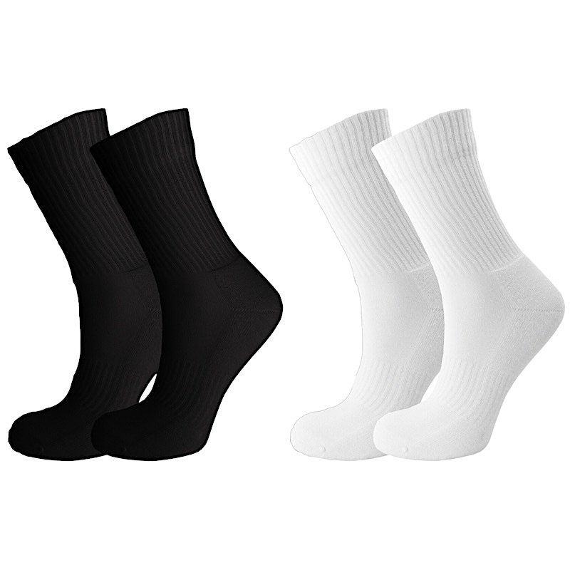 Made in Portugal Bamboo Socks EU 35-46 Crew Socks Anti Odor Soft and Breathable Black White color