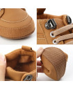 Baby boots 6M-18M Fashion PU high top ankle boots prewalker Brown