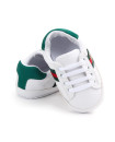 Baby shoes 6–18-month pu Anti-slip sneakers White Green Tiger
