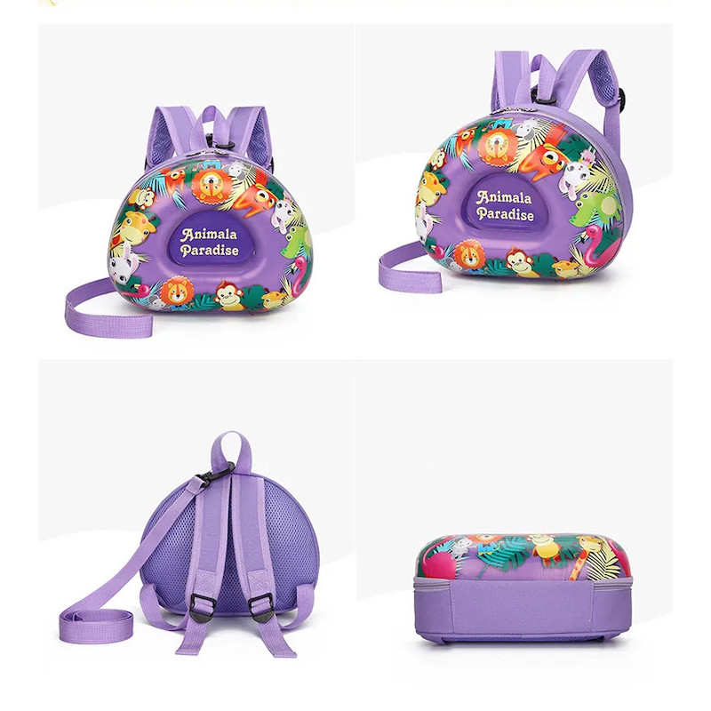 Kindergarten cartoon animals backpack eggshell bag cute backpack 