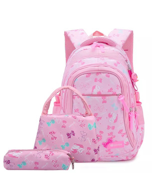 Girls School Backpacks with durable and plenty capacity Pink 