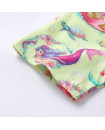 Mermaid Organic Cotton Girls Twirl Dress 2Y-10Y short sleeve 