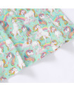 Unicorn Design Organic Cotton Girls Twirl Dress 2Y-10Y short sleeve 
