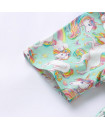 Unicorn Design Organic Cotton Girls Twirl Dress 2Y-10Y short sleeve 