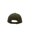 Made in UK Tweed Baseball Cap with Leather Peak One-Size Colour Dark Sage
