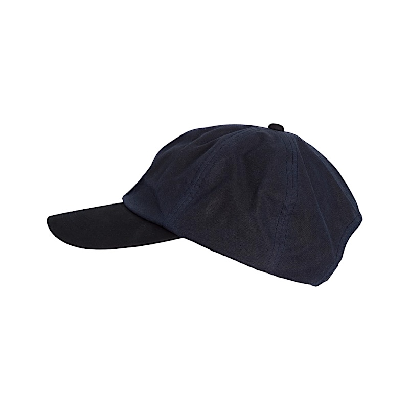 Made in UK Wax Stallington Baseball Cap with Suede Leather Peak One-Size Navy