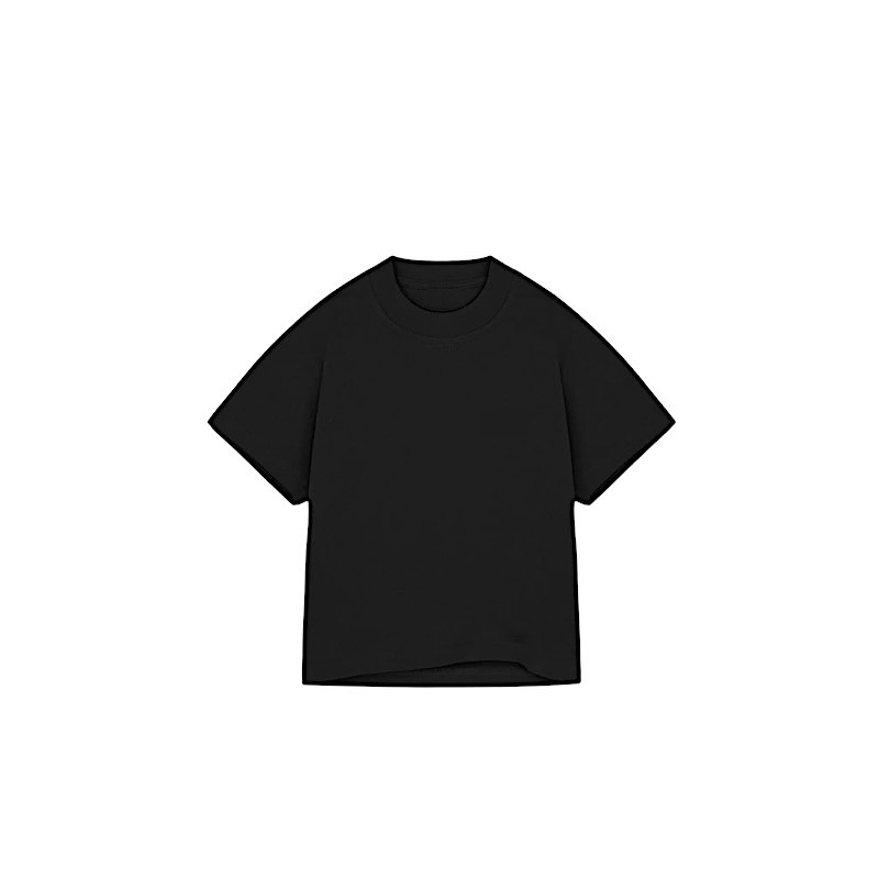 Made in Portugal Organic Cotton Kids T Shirt Oversize Black