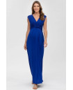 Made in Italy PAPAVER Maternity and Nursing Maxi Dress in Sapphire Blue