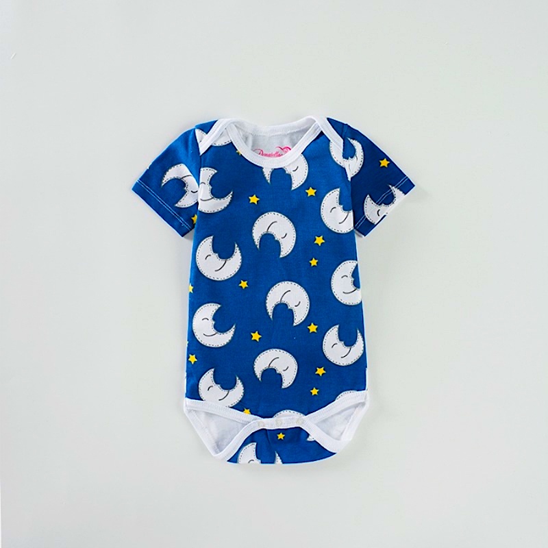 6M Short sleeve Baby Boy Cotton onesie romper bodysuit Soft and Breathable Five Beautiful Designs