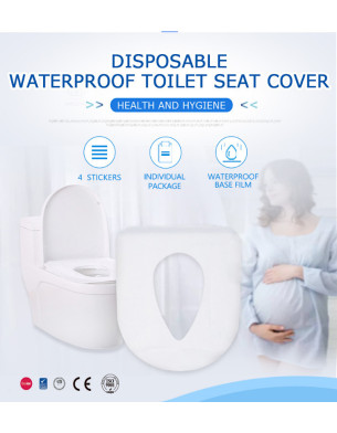Premium Quality Disposable Toilet Seat Cover Pack of 10 Individually Wrapped Common Use Size for Toddlers, Kids, Adults Public Toilet,Workplace,Schools,Airport,Flight,,Railways/Metro,Hospitals/Medical Needs,Highways/Outdoor,Malls,Restaurant Washroom