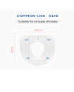 Premium Quality Disposable Toilet Seat Cover Pack of 10 Individually Wrapped Common Use Size for Toddlers, Kids, Adults Public Toilet,Workplace,Schools,Airport,Flight,,Railways/Metro,Hospitals/Medical Needs,Highways/Outdoor,Malls,Restaurant Washroom