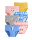 Girls Soft Cotton Pack of 6 Toddler Kids Cool Breathable underwear Briefs Set 2