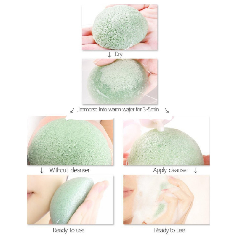 Heart Shape Konjac Sponge face & Body - White,Lavender,Cherry Blossom, Aloe Vera Set of 4 for Baby , Mothers. free of parabens, sulphates & chemicals