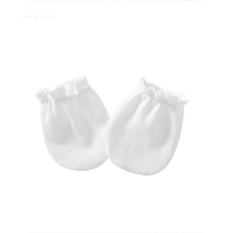 Set of 5 Pairs 100% Cotton High quality No Scratch Baby Gloves, Mittens 0-6M 