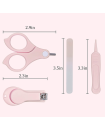 High Quality Baby Manicure.Pedicure Kit Nail Clipper, Scissor, Tweezer, Nail File, Bear Nasal Aspirator Set for Newborn, Infant & Toddler (PINK)