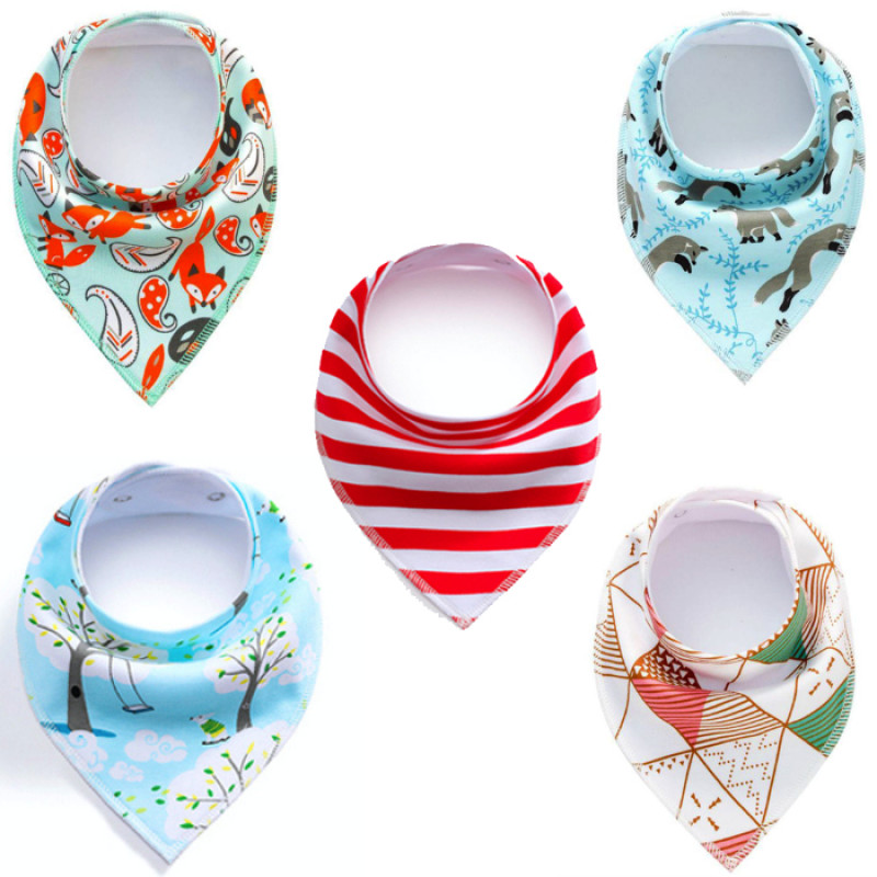 SET 3 Girls 5 Baby Bibs Baby Bandana, Handkerchief Bibs for Infant, Bibs for Drooling and Teething, Super Absorbent Bibs, Baby Shower Gift, Gift Set for New Borns, New Moms,Birthday Baby Age 0-24M
