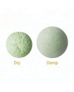 TEAR Shape Konjac Sponge face & Body - White,Lavender,Cherry Blossom, Aloe Vera Set of 4 for Baby , Mothers. free of parabens, sulphates & chemicals